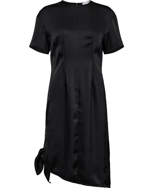 REMAIN Midi Knot Dress Kvinde Black Korte Kjoler Str 40 - hos Magasin