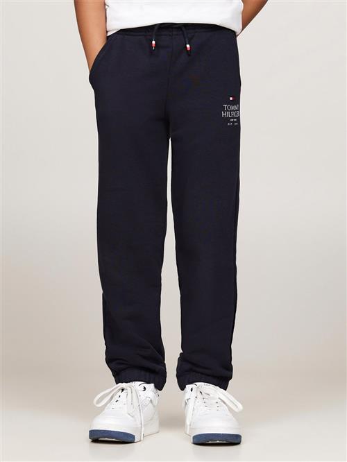 Tommy Hilfiger TH Logo Puff Print Sweatpants Str 6 - Desert Sky Bukser hos Magasin