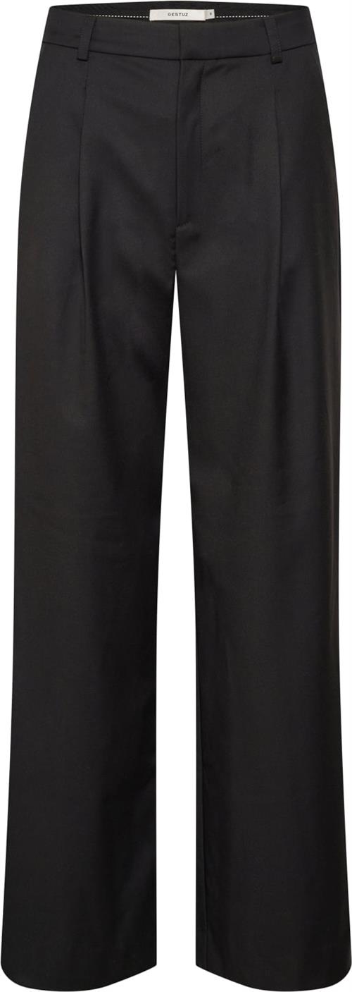 Se Gestuz Paulagz MW Wide Pants Kvinde Black Bukser Med Lige Ben Str 44 - hos Magasin ved Magasin