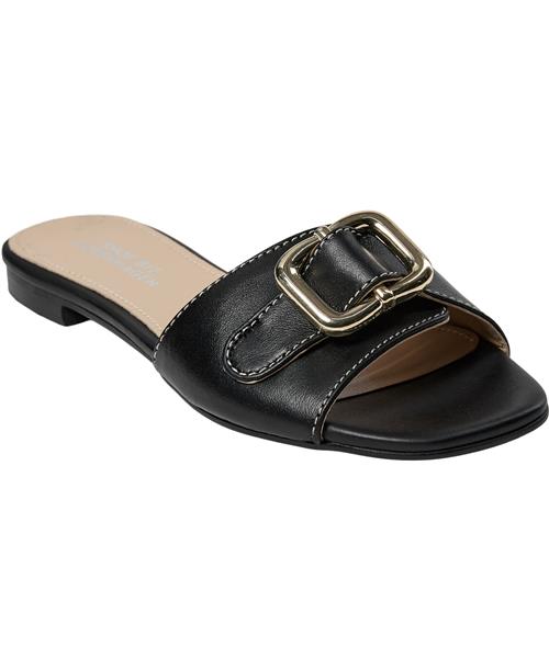 Shoe Biz Phoenix Kvinde Black / Gold Flade Sandaler Str 39 - hos Magasin