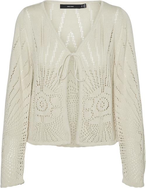 Vero Moda Vmsilja LS Vneck Cardigan Kvinde Birch Cardigans Str L - hos Magasin