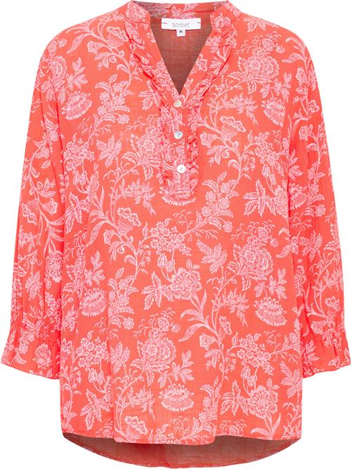 Se Sorbet Sbalexa F 3/4 Blouse Kvinde Porcelain Rose Langærmede Bluser Str XL - hos Magasin ved Magasin