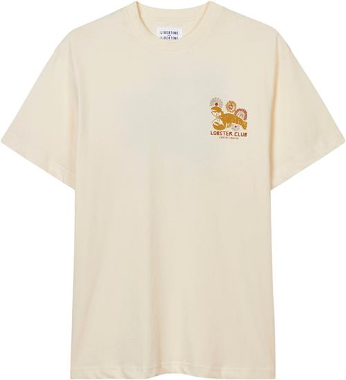 Libertine-Libertine Beat Lobster Tan Mand Hvid Kortærmede T-shirts Str S - Bomuld hos Magasin