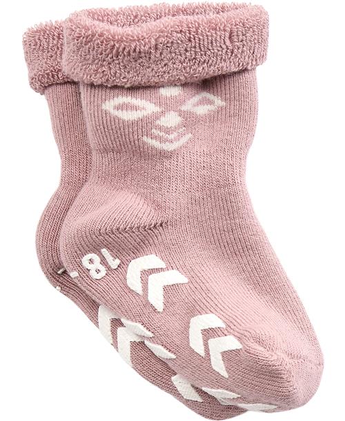 Hummel Snubbie Socks Str 24_27 - Rosa Strømper hos Magasin