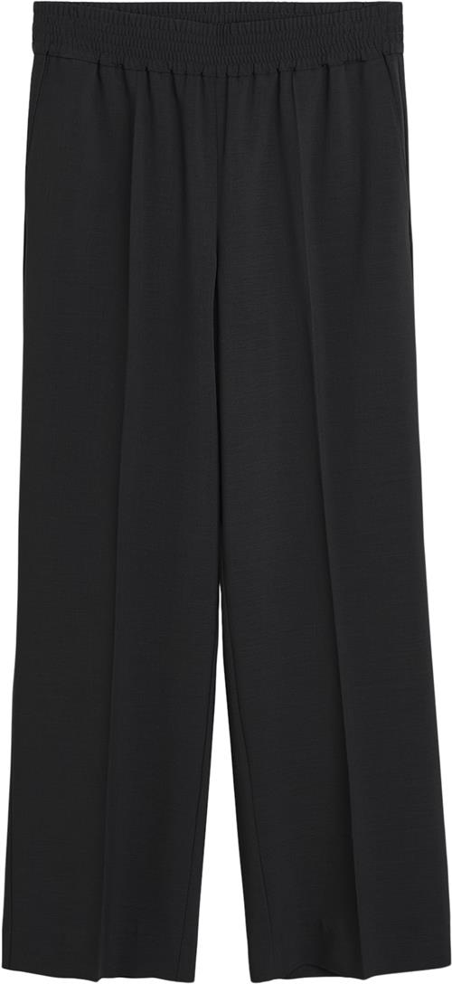 HERSKIND Pinky Pants Kvinde Black Bukser Med Brede Ben Str 38 - Polyester hos Magasin