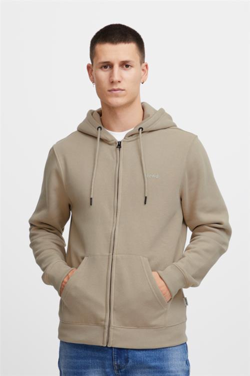 Se Blend Bhdownton Zipthrough Sweatshirt Mand Crockery Hoodies Regular Fit Str S - hos Magasin ved Magasin