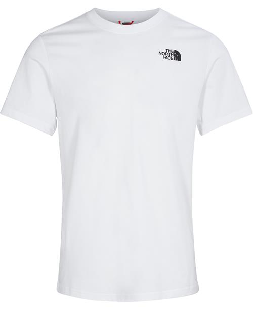 The North Face M s/s red box tee tnf White Mand Hvid Kortærmede T-shirts Str S - Bomuld hos Magasin