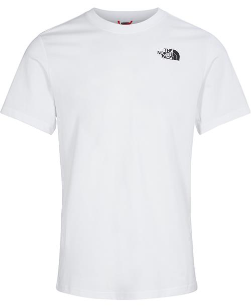 The North Face M s/s red box tee tnf White Mand Hvid Kortærmede T-shirts Str M - Bomuld hos Magasin