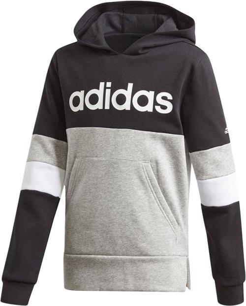 Se adidas Linear Colourblock Fleece Hættetrøje 122 - Sweatshirts & Hættetrøjer Bomuld hos Magasin ved Magasin