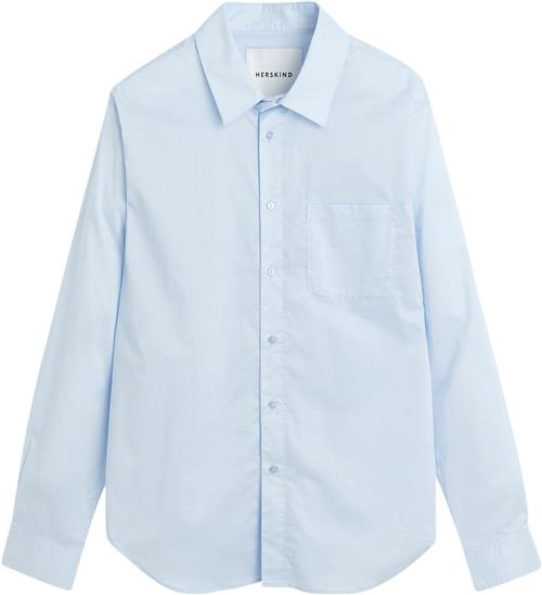 Se HERSKIND Brooklyn Shirt Kvinde Ligth Blue Langærmede Skjorter Str 40 - Bomuld hos Magasin ved Magasin