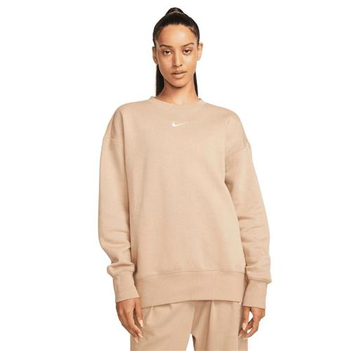 Se Nike Sportswear Phoenix Fleece Oversized Sweatshirt Kvinde Hemp/sail Sweatshirts Str L - Bomuld hos Magasin ved Magasin