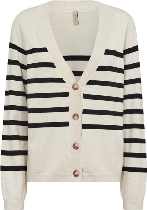 soyaconcept Scdollie Stripe 766 Cardigan Creme Kvinde 91620c Creme Cardigans Str M - Nylon hos Magasin