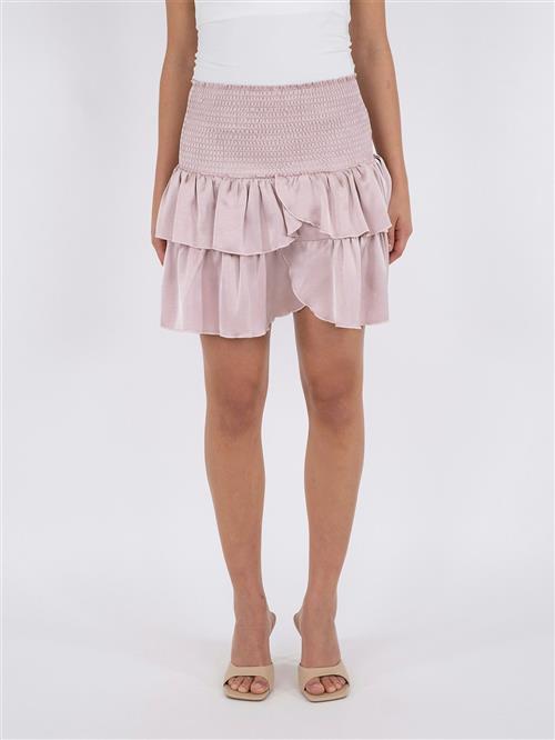 Neo Noir Carin Heavy Sateen Skirt Kvinde Dusty Rose Korte Nederdele Str 40 - hos Magasin