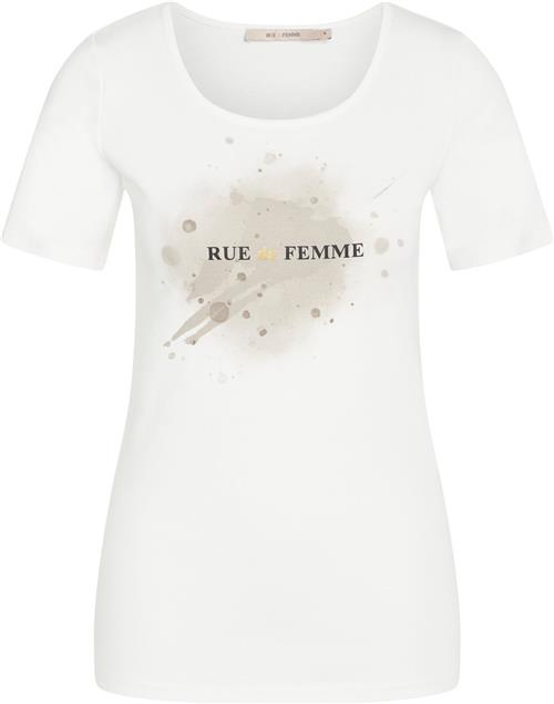 Rue de Femme ¤ New Svea Tshirt RdF ¤ Kvinde White Sand Kortærmede T-shirts Str S - hos Magasin