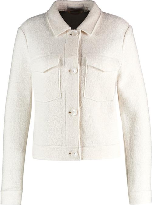 Se Gerry Weber Blazer Long Sleeve Kvinde Whisper White Blazere Str 40 - hos Magasin ved Magasin