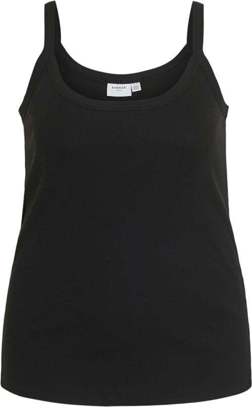 Evoked Vila Visonni S/L Tanktop/cur Kvinde Black Tanktoppe Str 46 - hos Magasin