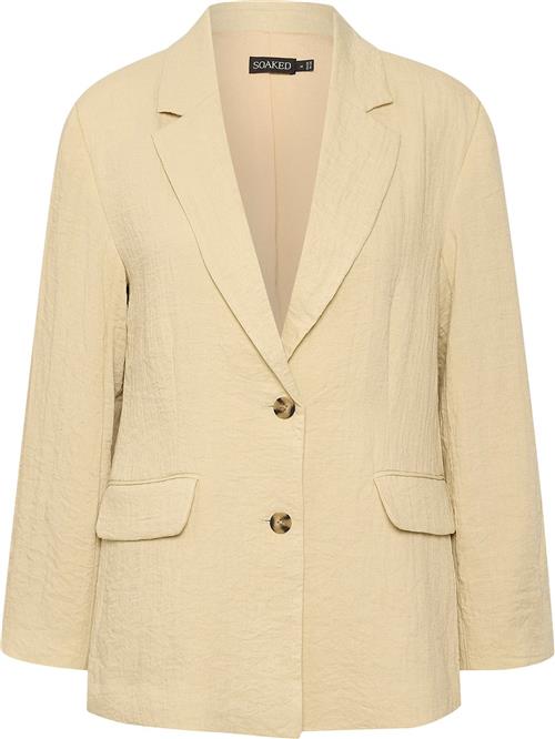 Soaked in Luxury Slpauline Blazer Kvinde Castle Wall Blazere Regular Fit Str XL - hos Magasin