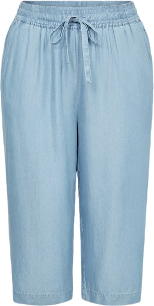 Wasabiconcept Waflora 2 Kvinde 2070 Light Blue Denim Capri Bukser Str 50/52 - hos Magasin