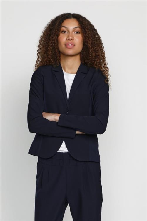 Kaffe Jillian Blazer Kvinde Midnight Marine Blazere Str 44 - hos Magasin