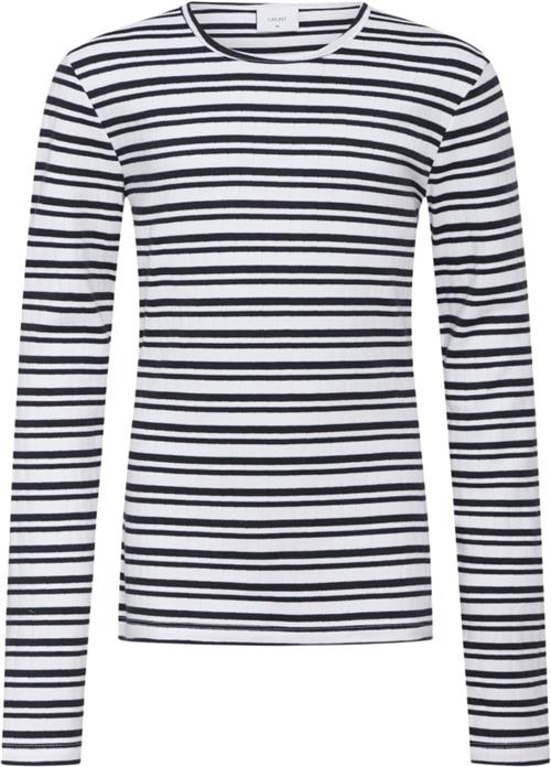 Se Grunt Dopim Top LS Str S/10Y - Navy Stripe Langærmede T-shirts hos Magasin ved Magasin