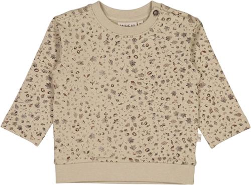 Wheat Sweatshirt Sigi Str 2 år / 92 cm - Gravel Spruce And Cone Sweatshirts Bomuld hos Magasin