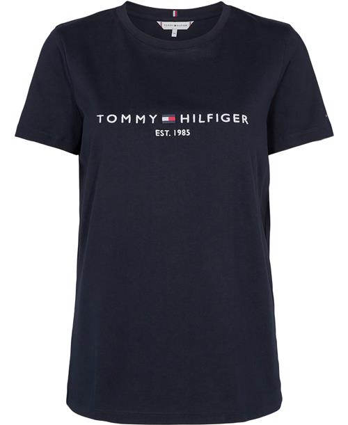 Tommy Hilfiger Heritage Hilfiger CNK REG TEE Kvinde Desert Sky Kortærmede T-shirts Str XS - hos Magasin