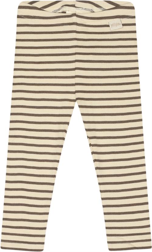 Se PETIT PIAO Legging Modal Striped Str 104 cm - Chocolate Brown/d Leggings Bomuld hos Magasin ved Magasin