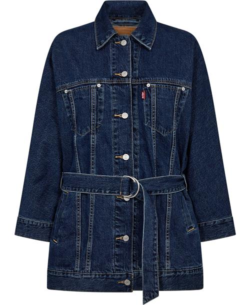 Levi's Belted Dolman Trucker Shes NIC Kvinde Blå Denimjakker Str XS - hos Magasin