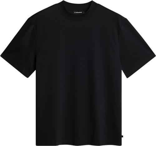 Se J. Lindeberg Ace Mock Neck Tshirt Mand Black Kortærmede T-shirts Str L - hos Magasin ved Magasin