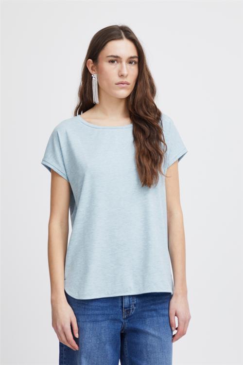 Se ICHI Ihrebel SS6 Kvinde Cashmere Blue Toppe Casual Fit Str L - hos Magasin ved Magasin