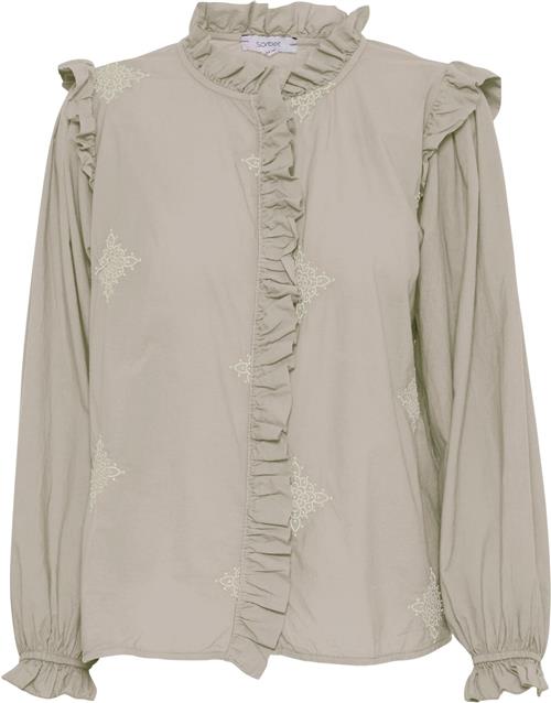 Sorbet Sbstarry Blouse Kvinde Pumice Stone Langærmede Bluser Str S - hos Magasin