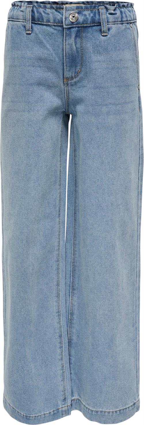 ONLY Kogcomet Wide DNM LB Noos Kvinde Light Blue Denim Wide Jeans Str 158 - hos Magasin