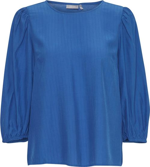 Fransa Frzola BL 3 Kvinde Beaucoup Blue Kortærmede Bluser Str L - hos Magasin