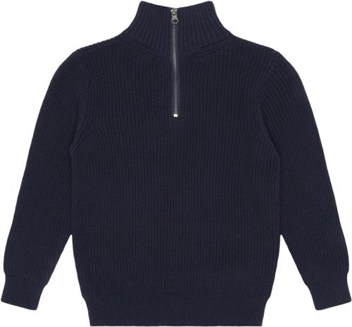 The New Tnluke Knit Pullover Kvinde Navy Blazer Sweaters Str 98-104 cm/3-4 år - Bomuld hos Magasin