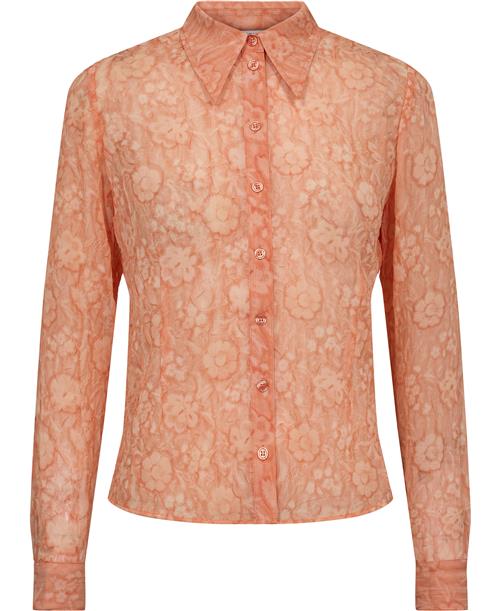 Envii Enalpha LS Shirt 6935 Coral Rosexs Kvinde Coral Rose Langærmede Skjorter Str XS - hos Magasin