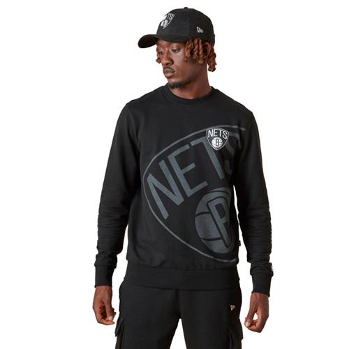 New Era Washed Pack Graphic Crew Brone Mand Blk Sweatshirts Str L - Bomuld hos Magasin