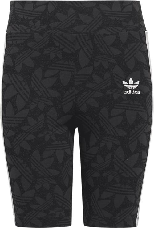 Se adidas Highwaisted Cycling Shorts Kids Str 140 - Carbon/black/white Shorts & Bloomers Bomuld hos Magasin ved Magasin