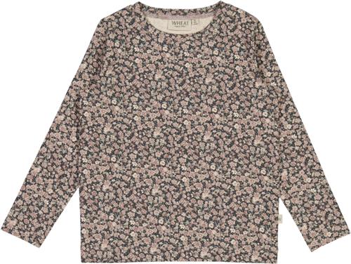 Wheat Tshirt Manna Str 4 år / 104 cm - Winter Flowers Langærmede T-shirts Bomuld hos Magasin