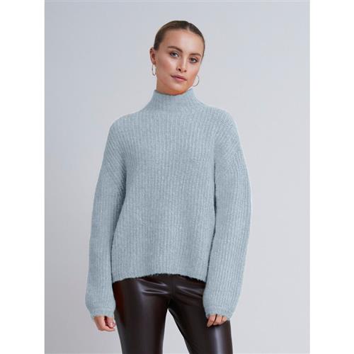 Se Bruuns Bazaar Syringabbrika Knit Kvinde Light Blue Sweaters Str XS - Uld hos Magasin ved Magasin