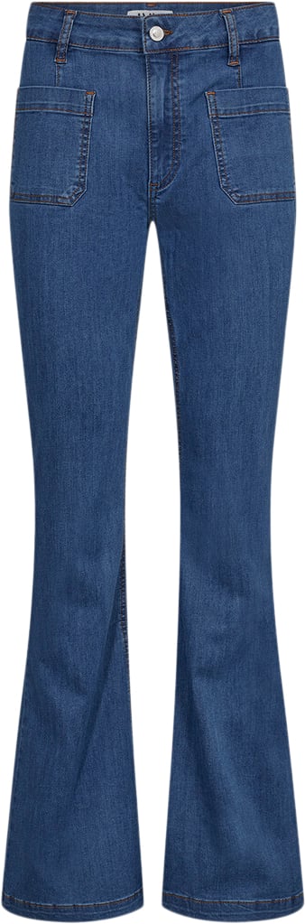 IVY Copenhagen Ivyann Charlotte Jeans Excl. Greece Rinse Blue Kvinde Denim Blue Flared Jeans Str 28 / 32 - hos Magasin