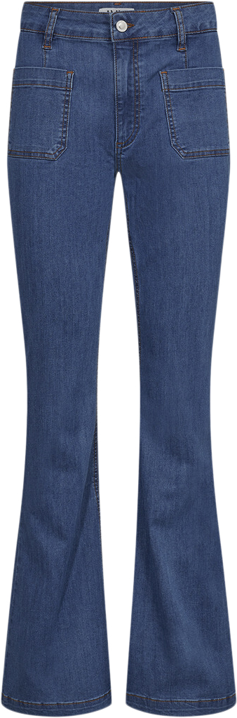 IVY Copenhagen Ivyann Charlotte Jeans Excl. Greece Rinse Blue Kvinde Denim Blue Flared Jeans Str 25 / 32 - hos Magasin