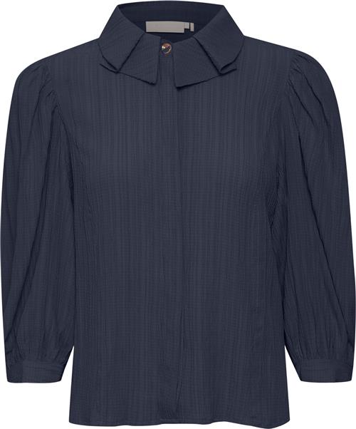 Se Karen by Simonsen Frostykb Blouse Kvinde Black Iris Langærmede Bluser Regular Fit Str 32 - hos Magasin ved Magasin