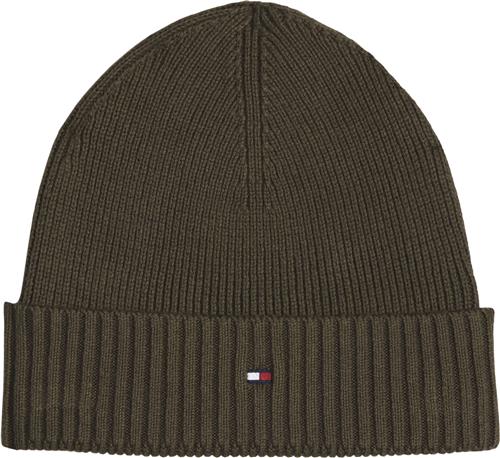 Tommy Hilfiger TH Flag Pima Cotton Beanie ONE SIZE - Huer hos Magasin