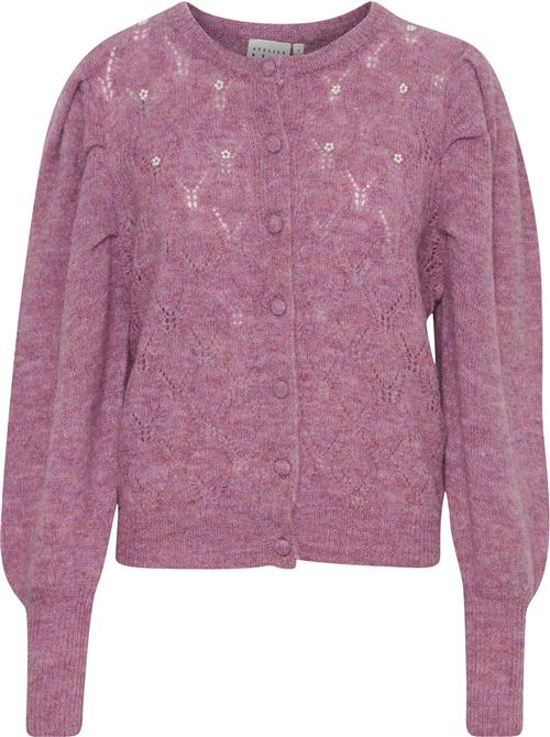 Se Atelier Rêve Irmemoir CA2 Kvinde Desert Rose Melange Cardigans Loose Fit Str L - hos Magasin ved Magasin