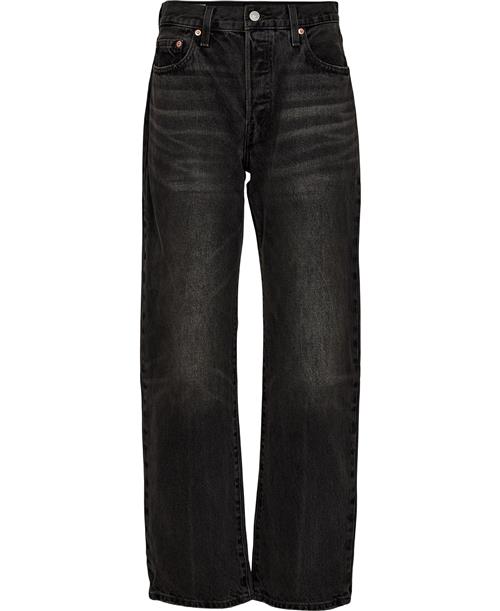 Se Levi's 501 90S Stitch School Kvinde Sort Flared Jeans Str W30 / L32 - hos Magasin ved Magasin