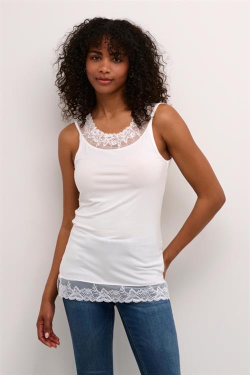 Se Cream Florence Kvinde Optical White Tanktoppe Str S - hos Magasin ved Magasin