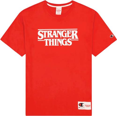 Se Champion Crewneck Tshirt Mand Red Kortærmede T-shirts Str XS - Bomuld hos Magasin ved Magasin