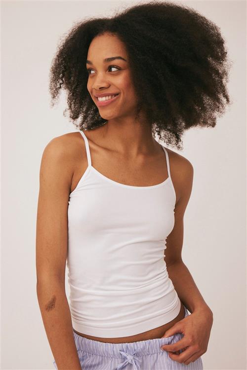 Magasin du Nord Collection Magasin Mellanie 7 S Seamless Top Kvinde White Tanktoppe Str XS Polyamid