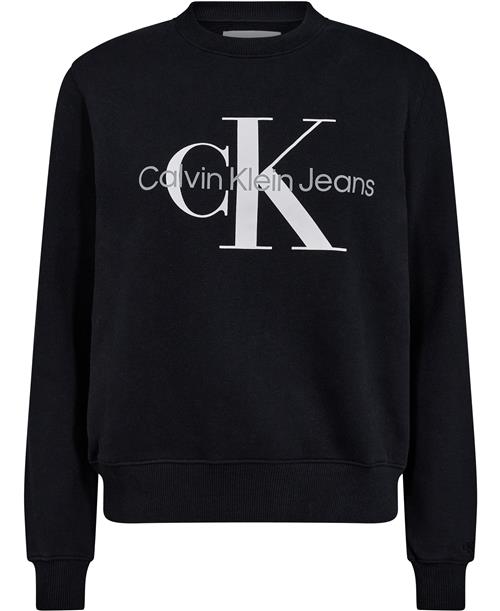 Calvin Klein Sweatshirt With Monologo Kvinde Beh Sweatshirts Str L - Bomuld hos Magasin