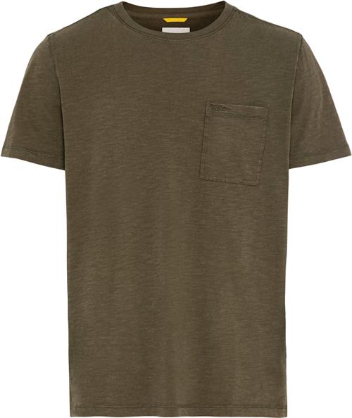 Camel Active NOS Tshirt 1/2 Arm Mand Olive Brown Kortærmede T-shirts Str XL - Bomuld hos Magasin